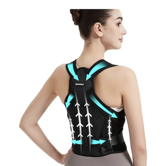Back Brace and Posture Corrector Women Men Adjustable Lightweight Small Shaperky - Picture 1 of 8